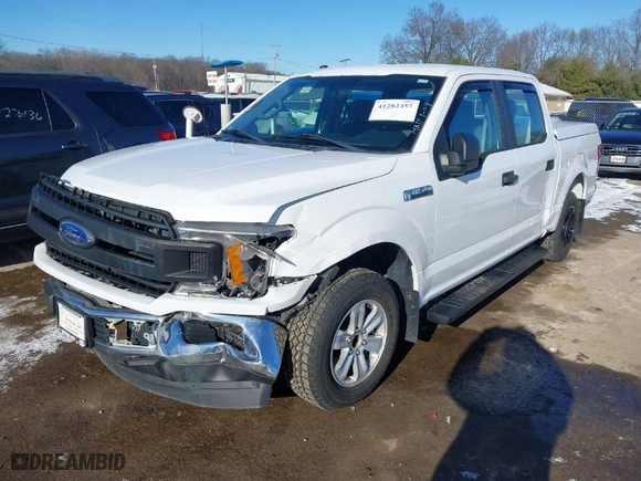 2018 Ford F-150 XL with VIN 1FTEW1CB5JKC52095, listed as a IAAI auction lot 41282457 with 82,375 mi miles. Bid and sale history available at carsss.com. Image 6.