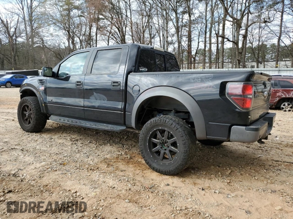 2014 Ford F-150 SVT Raptor with VIN 1FTFW1R64EFA49681, listed as a Copart auction lot 45182225 with 171,138 mi miles and Salvage Title. Bid and sale history available at carsss.com. Image 2.