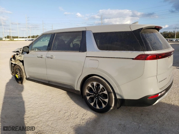 2022 Kia Carnival EX with VIN KNDNC5H38N6086865, listed as a Copart auction lot 76551894 with 25,208 mi miles and Salvage Title. Bid and sale history available at carsss.com. Image 2.