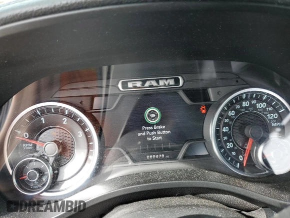 2020 Ram 1500 Laramie with VIN 1C6SRFJM9LN217208, listed as a Copart auction lot 45608515 with 80,478 mi miles and Salvage title. Bid and sale history available at DreamBid. Image 9.