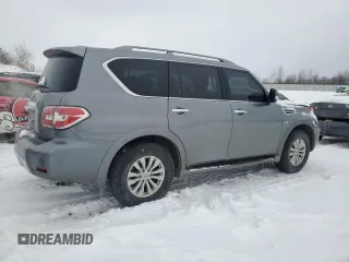 2017 Nissan Armada SV with VIN JN8AY2NC9H9505655, listed as a Copart auction lot 45628715 with 154,441 mi miles and Clean Title. Bid and sale history available at carsss.com. Image 3.