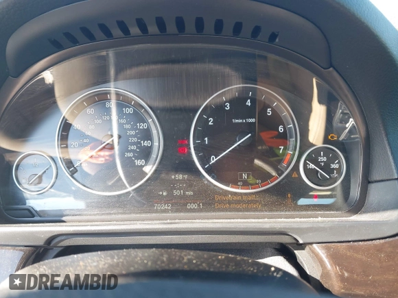 2013 BMW 5 Series 528i with VIN WBAXG5C51DD233122, listed as a IAAI auction lot 42161809 with 70,242 mi miles and . Bid and sale history available at DreamBid. Image 7.
