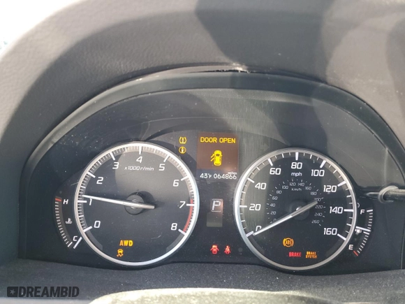 2016 Acura RDX Tech Pkg with VIN 5J8TB4H55GL015943, listed as a Copart auction lot 46461885 with 64,866 mi miles and Salvage Title. Bid and sale history available at carsss.com. Image 9.