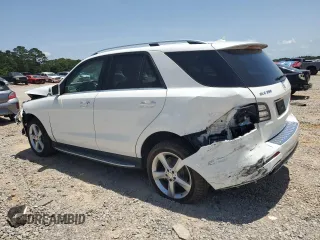 2017 Mercedes-Benz GLE 350 with VIN 4JGDA5JB6HA853368, listed as a Copart auction lot 57012235 with 165,602 mi miles and Salvage title. Bid and sale history available at DreamBid. Image 2.