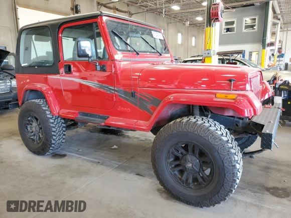1994 Jeep Wrangler with VIN 1J4FY29SXRP458257, listed as a Copart auction lot 61340525 with 92,004 mi miles and Clean title. Bid and sale history available at DreamBid. Image 4.