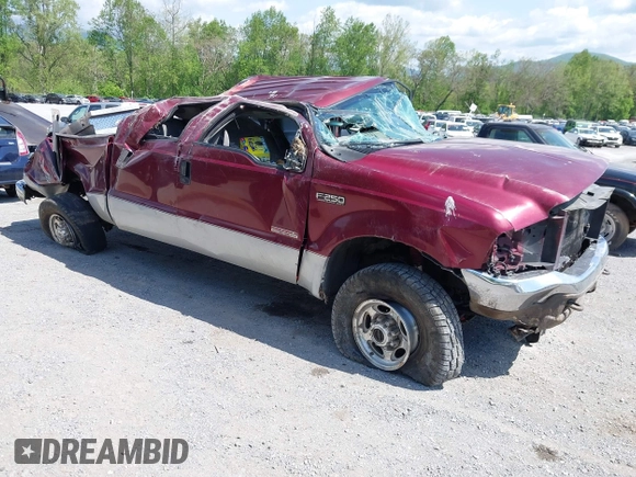 2004 Ford F-250 XL with VIN 1FTNW21P74EC16481, listed as a IAAI auction lot 42121897 with Not provided miles and . Bid and sale history available at DreamBid. Image 1.