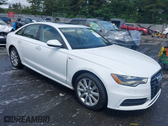 2014 Audi A6 Prestige with VIN WAUHGAFCXEN091050, listed as a IAAI auction lot 42524560 with 169,575 mi miles and . Bid and sale history available at DreamBid. Image 1.