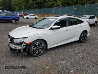 2016 Honda Civic EX-L with VIN 2HGFC1F74GH655149, listed as a Copart auction lot 61817875 with 70,374 mi miles and Salvage title. Bid and sale history available at DreamBid. Image 1.