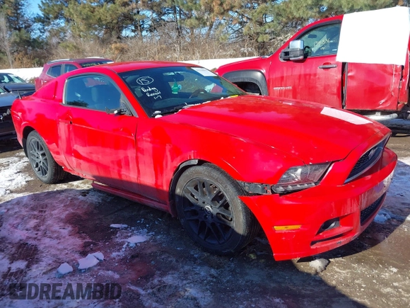 2014 Ford Mustang V6 with VIN 1ZVBP8AM4E5253432, listed as a IAAI auction lot 41316963 with 145,150 mi miles and . Bid and sale history available at carsss.com. Image 1.