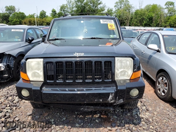 2006 Jeep Commander z VIN 1J8HG48K16C195599, wystawiony jako Copart lot #59402935 z przebiegiem 184 157 mil mil oraz Szkoda całkowita • Salvage title. Historia ofert i sprzedaży dostępna na DreamBid. Obrazek 5.