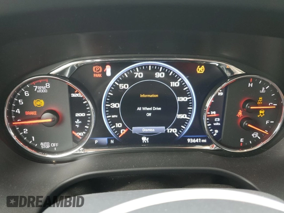 2020 GMC Acadia Denali with VIN 1GKKNXLS3LZ157283, listed as a Copart auction lot 52096255 with 93,641 mi miles and Salvage title. Bid and sale history available at DreamBid. Image 9.