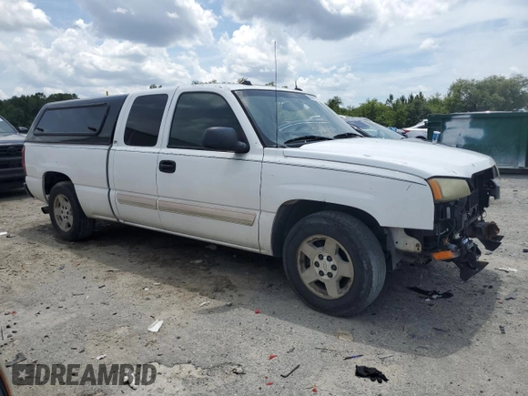2005 Chevrolet Silverado 1500 LS with VIN 2GCEC19T351259657, listed as a Copart auction lot 60843785 with 162,230 mi miles and Salvage title. Bid and sale history available at DreamBid. Image 4.
