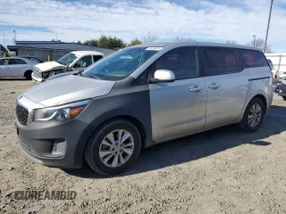 2017 Kia Sedona L with VIN KNDMA5C11H6273442, listed as a Copart auction lot 88358015 with 129,700 mi miles and Salvage Title. Bid and sale history available at DreamBid. Image 1.