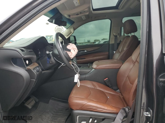 2017 Cadillac Escalade Premium Luxury with VIN 1GYS3CKJ3HR397003, listed as a Copart auction lot 57629104 with 104,645 mi miles and Salvage Title. Bid and sale history available at carsss.com. Image 7.