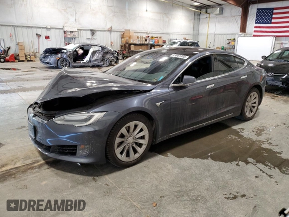 2017 Tesla Model S 100D with VIN 5YJSA1E2XHF197245, listed as a Copart auction lot 45961805 with Not provided miles and Non repairable. Bid and sale history available at DreamBid. Image 1.