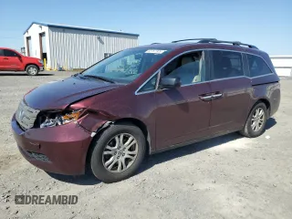 2013 Honda Odyssey EX-L with VIN 5FNRL5H60DB025671, listed as a Copart auction lot 63767305 with 171,007 mi miles and Salvage title. Bid and sale history available at DreamBid. Image 1.