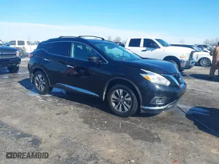 2016 Nissan Murano S with VIN 5N1AZ2MG4GN156791, listed as a IAAI auction lot 41390742 with 140,578 mi miles. Bid and sale history available at carsss.com. Image 1.