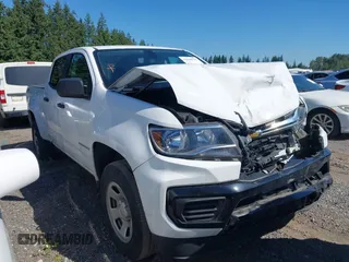 2021 Chevrolet Colorado 4WD Work Truck with VIN 1GCGTBEN0M1233723, listed as a IAAI auction lot 42600025 with 58,906 mi miles and . Bid and sale history available at DreamBid. Image 1.