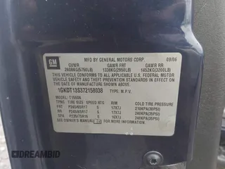 2007 GMC Envoy SLE with VIN 1GKDT13S372158038, listed as a IAAI auction lot 42103078 with 119,954 mi miles. Bid and sale history available at carsss.com. Image 9.