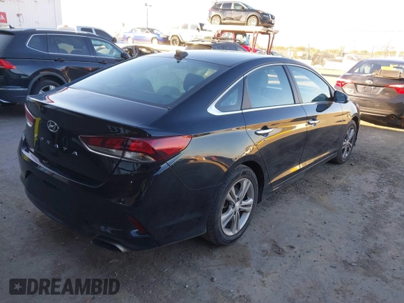2018 Hyundai Sonata SEL with VIN 5NPE34AF0JH629804, listed as a IAAI auction lot 41388818 with 114,383 mi miles and . Bid and sale history available at DreamBid. Image 4.
