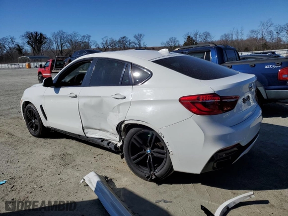 2015 BMW X6 xDrive35i with VIN 5UXKU2C50F0N77649, listed as a Copart auction lot 88955345 with 0 mi miles and Clean Title. Bid and sale history available at carsss.com. Image 2.