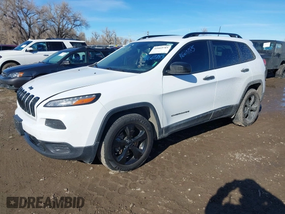 2017 Jeep Cherokee Sport with VIN 1C4PJMAS8HW633678, listed as a IAAI auction lot 41669785 with 99,309 mi miles and . Bid and sale history available at DreamBid. Image 17.