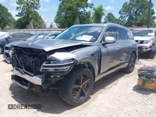 2021 Genesis GV80 with VIN KMUHCESC7MU038058, listed as a IAAI auction lot 42452578 with 63,980 mi miles and . Bid and sale history available at DreamBid. Image 2.