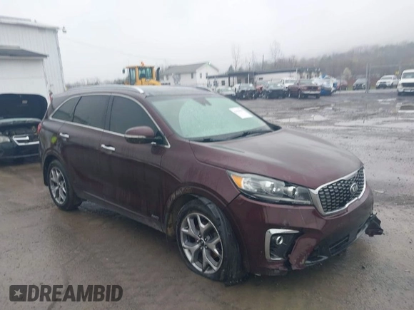 2019 Kia Sorento SX V6 with VIN 5XYPKDA57KG533275, listed as a IAAI auction lot 41964458 with 75,346 mi miles. Bid and sale history available at carsss.com. Image 1.