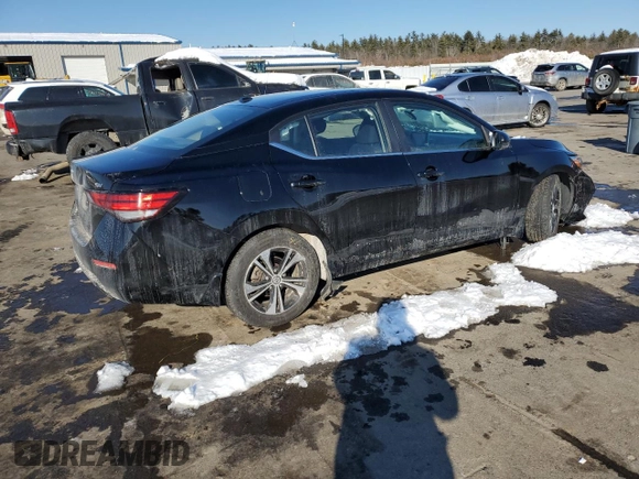 2020 Nissan Sentra SV with VIN 3N1AB8CV6LY268472, listed as a Copart auction lot 44392015 with 43,504 mi miles and Salvage Title. Bid and sale history available at DreamBid. Image 3.