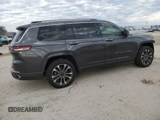 2021 Jeep Grand Cherokee Overland with VIN 1C4RJJDG4M8175523, listed as a Copart auction lot 87929345 with 53,380 mi miles and Salvage title. Bid and sale history available at DreamBid. Image 3.