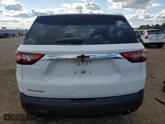 2020 Chevrolet Traverse LS with VIN 1GNERFKW0LJ312325, listed as a Copart auction lot 57518125 with 53,748 mi miles and Salvage title. Bid and sale history available at DreamBid. Image 6.