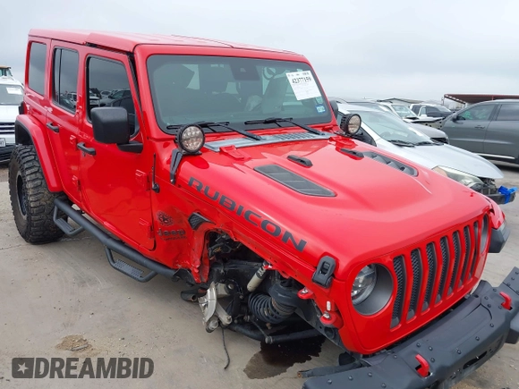 2019 Jeep Wrangler Unlimited Rubicon с VIN 1C4HJXFN8KW512987, выставлен на аукционе IAAI как лот 42377159 с пробегом 78 447 миль миль и . История ставок и продаж доступна на DreamBid. Изображение 1.