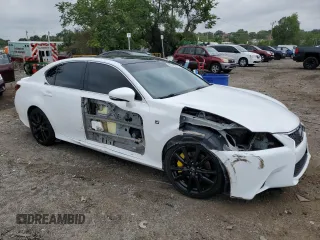 2015 Lexus GS 350 with VIN JTHBE1BL2FA001952, listed as a Copart auction lot 60040415 with 157,586 mi miles and Salvage title. Bid and sale history available at DreamBid. Image 4.