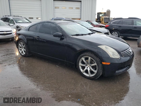 2003 Infiniti G35 Coupe w/Leather with VIN JNKCV54EX3M224955, listed as a Copart auction lot 79199644 with 122,398 mi miles and Salvage Title. Bid and sale history available at carsss.com. Image 4.
