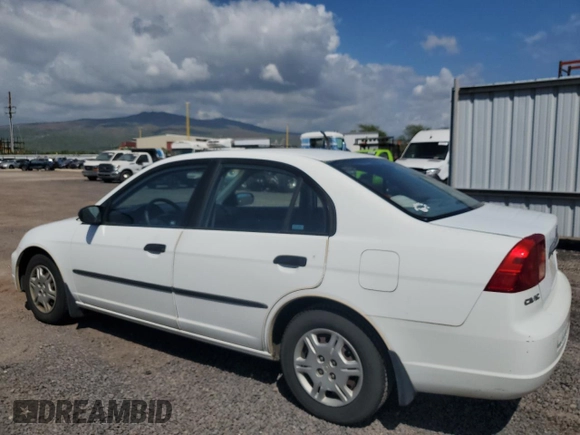 2001 Honda Civic DX with VIN 2HGES16291H533834, listed as a Copart auction lot 45401585 with 71,250 mi miles and Clean Title. Bid and sale history available at carsss.com. Image 2.