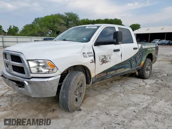 2018 Ram 2500 Tradesman z VIN 3C6UR4CL4JG104872, wystawiony jako Copart lot #56562015 z przebiegiem 198 256 mil mil oraz Szkoda całkowita • Salvage title. Historia ofert i sprzedaży dostępna na DreamBid. Obrazek 1.