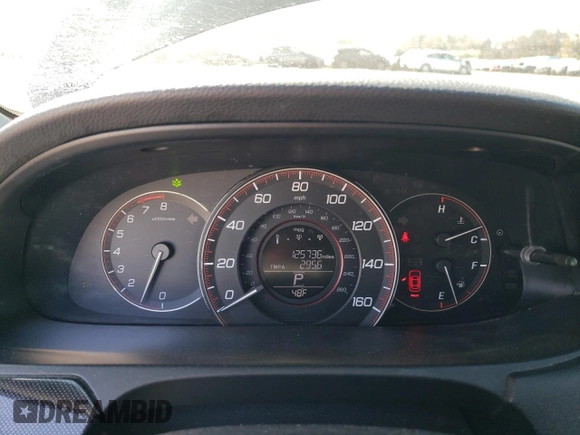 2014 Honda Accord Sport with VIN 1HGCR2F59EA270980, listed as a Copart auction lot 46647434 with 125,736 mi miles and Salvage Title. Bid and sale history available at DreamBid. Image 9.