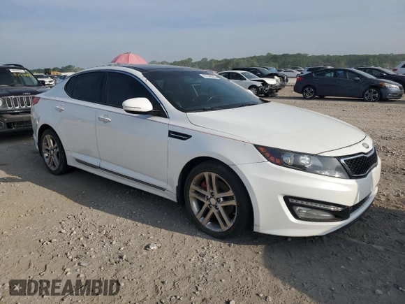 2013 Kia Optima SX with VIN 5XXGR4A68DG144821, listed as a Copart auction lot 61248385 with 143,043 mi miles and Clean title. Bid and sale history available at DreamBid. Image 4.