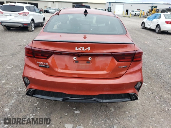 2024 Kia Forte GT-Line with VIN 3KPF54AD3RE716822, listed as a Copart auction lot 51407225 with 22,072 mi miles and Salvage Title. Bid and sale history available at DreamBid. Image 6.