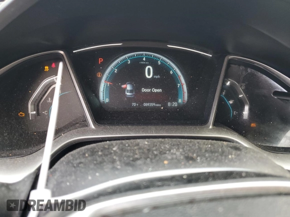 2017 Honda Civic EX-L with VIN 19XFC1F71HE004265, listed as a Copart auction lot 58888865 with 89,359 mi miles and Salvage title. Bid and sale history available at DreamBid. Image 9.