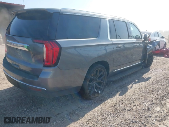 2022 GMC Yukon XL SLT with VIN 1GKS2GKT3NR233736, listed as a IAAI auction lot 37293147 with 27,196 mi miles. Bid and sale history available at carsss.com. Image 4.