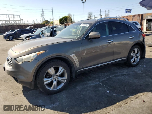 2009 Infiniti FX z VIN JNRAS18U59M102900, wystawiony jako Copart lot #49550615 z przebiegiem 258 370 mil mil oraz Szkoda całkowita • Salvage title. Historia ofert i sprzedaży dostępna na DreamBid. Obrazek 1.