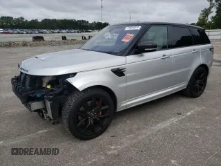 2018 Land Rover Range Rover Sport SVR with VIN SALWZ2SE3JA190546, listed as a Copart auction lot 73454874 with 66,069 mi miles and Salvage Title. Bid and sale history available at carsss.com. Image 1.