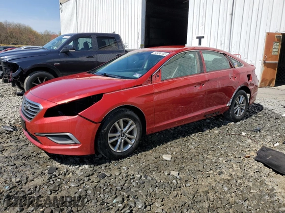 2017 Hyundai Sonata 2.4L with VIN 5NPE24AF1HH541003, listed as a Copart auction lot 52956185 with 86,756 mi miles and Salvage Title. Bid and sale history available at carsss.com. Image 1.