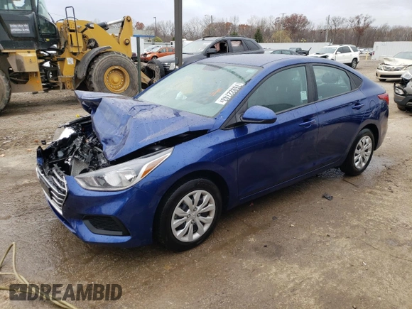 2021 Hyundai Accent SE with VIN 3KPC24A64ME139546, listed as a Copart auction lot 76922743 with 18,962 mi miles. Bid and sale history available at carsss.com. Image 1.