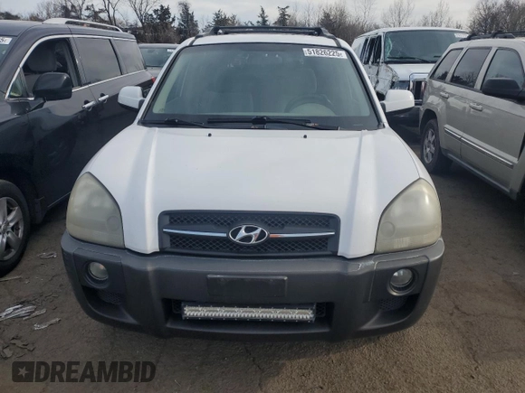 2005 Hyundai Tucson GLS with VIN KM8JN12D45U188612, listed as a Copart auction lot 51826225 with 192,677 mi miles and Salvage Title. Bid and sale history available at carsss.com. Image 5.