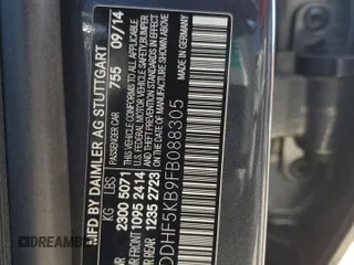 2015 Mercedes-Benz E 350 Sport with VIN WDDHF5KB9FB088305, listed as a Copart auction lot 54849945 with 124,315 mi miles and Salvage title. Bid and sale history available at DreamBid. Image 13.
