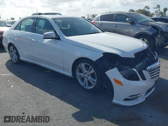 2013 Mercedes-Benz E 350 Luxury with VIN WDDHF5KBXDA734860, listed as a IAAI auction lot 41956048 with 50,463 mi miles and . Bid and sale history available at DreamBid. Image 1.