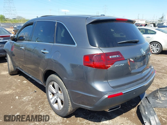 2012 Acura MDX Tech Pkg with VIN 2HNYD2H35CH538849, listed as a IAAI auction lot 42052860 with 173,052 mi miles. Bid and sale history available at carsss.com. Image 3.