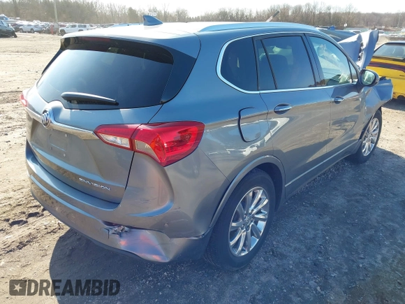 2020 Buick Envision Essence with VIN LRBFXCSA5LD100443, listed as a IAAI auction lot 41504556 with 43,858 mi miles and . Bid and sale history available at carsss.com. Image 4.